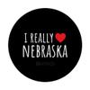 I REALLY LOVE (HEART) NEBRASKA Funny US State PopSockets Swappable PopGrip view 3