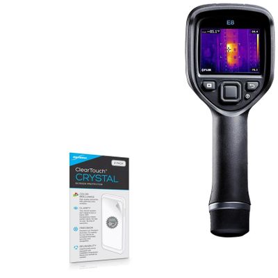 BoxWave Screen Protector Compatible with FLIR E8-XT - ClearTouch Crystal (2-Pack), HD Film Skin - Shields from Scratches