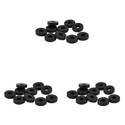 Danco 88569 Rubber Flat Washer, 1/2-Inch, 10 Count, Carded , Black (Pack of 3)