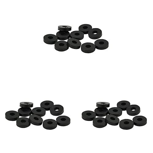 Danco 88569 Rubber Flat Washer, 1/2-Inch, 10 Count, Carded , Black (Pack of 3)