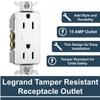 Legrand radiant 15 Amp Decorator Receptacle Tamper Resistant Outlet, White, 885TRWCC12 (Pack of 5) view 2
