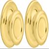 Kwikset 200M 3 CP 7/8RFL RCS 92001-519 Mobile Home Hall and Closet Door Knob in Polished Brass (Pack of 2) view 1