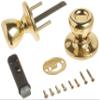 Kwikset 200M 3 CP 7/8RFL RCS 92001-519 Mobile Home Hall and Closet Door Knob in Polished Brass (Pack of 2) view 2