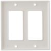 Leviton 80409-NW 2-Gang Decora/GFCI Device Decora Wallplate, Standard Size, White (Pack of 2) view 3
