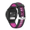 Compatible with Garmin Forerunner 735XT/ 630/620/ 235/230/ 220, Silicone Watch Bands (Black+Purple Red) view 2