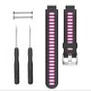 Compatible with Garmin Forerunner 735XT/ 630/620/ 235/230/ 220, Silicone Watch Bands (Black+Purple Red) view 4