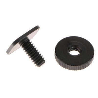 Adjuster Screw Parts Metal 1/4''-20 Tripod Mount Screw to Flash Camera Hot Cold Shoe Adapter with 1/4 inch Adjusted Nut - Black