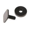 Adjuster Screw Parts Metal 1/4''-20 Tripod Mount Screw to Flash Camera Hot Cold Shoe Adapter with 1/4 inch Adjusted Nut - Black view 2