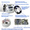 BlueFishCam Wired 4MP IP Camera POE Full Time Color & Infrared Black/White Night Vision Dual Lights Outdoor 4.0MP Network PoE IP Camera 3.6mm Fixed Lens (3.6mm) view 4