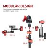 IFOOTAGE Spider Crab Quick Release Adapter Magic Arm Quick Release Mount Adapter with 1/4" 3/8" Screw for Led Lights, Microphones, Monitors, Video Cameras view 4