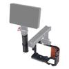 BGNiing ZV-E10 Camera Cage Rig Wood Handle Grip for Tripod Quick Release Plate Mount Video Extension Kit (Cage Side Handle) view 2
