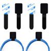 40pcs Hook and Loop Cable Ties Under Desk Cable Management Desk Cord Organizer Adhesive Cable Clips Straps Sticky-Back Wire Organizers for Office Essentials Adjustable Bundlers Cable Organizers view 1