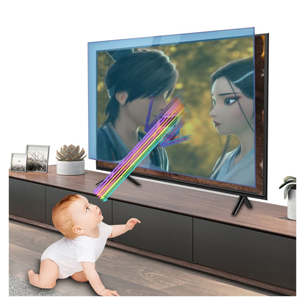 32-75 Anti Glare Anti Scratch TV Screen Protector Filter Out Blue Light Crystal Clear Screen Film, Dust-Proof and Fingerprint Resistant/A / 50 Inches 1095x616 mm