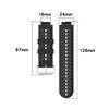 Gheper Soft Silicone Dichromatic Watchband Compatible with Garmin Forerunner 220/230/235/620/630/735XT/Approach S20/S5/S6 Smart Watch Replacement Strap view 4