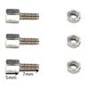 10Sets 5+7mm Header Plate Bracket Stud Bolt & Nut Nuts Screw D-Sub VGA DB9 DB15 DB25 RS232 COM Serial view 2