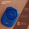 AOCOOLFAN Portable Neck Fan, Mini Small Personal Handheld Fan USB Rechargeable 3 Speed for Girls Boys Woman Eyelash Travel Home Office Outdoor (navy blue) view 3
