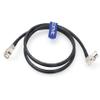 Eonvic 12G Neutrik BNC Coaxial Cable HD SDI Cable CCTV Camera Surveillance Cables for 4K CCTV Signal Video Camera (1M, Right Angle BNC, Black) view 1