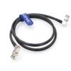 Eonvic 12G Neutrik BNC Coaxial Cable HD SDI Cable CCTV Camera Surveillance Cables for 4K CCTV Signal Video Camera (1M, Right Angle BNC, Black) view 2
