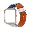 Replacement Strap Compatible with Fitbit Blaze,KangPlus Replacement Leather Band with Metal Frame Sport Wristband Bracelet Adjustable Compatible with Fitbit Blaze Smart Watch for Women Girl view 1