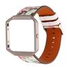 Sport Band Compatible with Fitbit Blaze,KangPlus Replacement Leather Band with Metal Frame Sport Wristband Bracelet Adjustable Compatible with Fitbit Blaze Smart Watch for Women Girl view 1