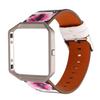 Leather Strap Compatible with Fitbit Blaze,KangPlus Replacement Leather Band with Metal Frame Sport Wristband Bracelet Adjustable Compatible with Fitbit Blaze Smart Watch for Women Girl view 1