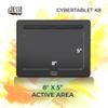 Adesso Cybertablet K8 Graphic Drawing Tablet  8"x5" Active Area, 8192 Levels Pressure Sensitivity, Battery-Free Stylus, 5080 LPI, 6 Customizable Shortcut Keys  Compatible with Windows & Mac OS view 3