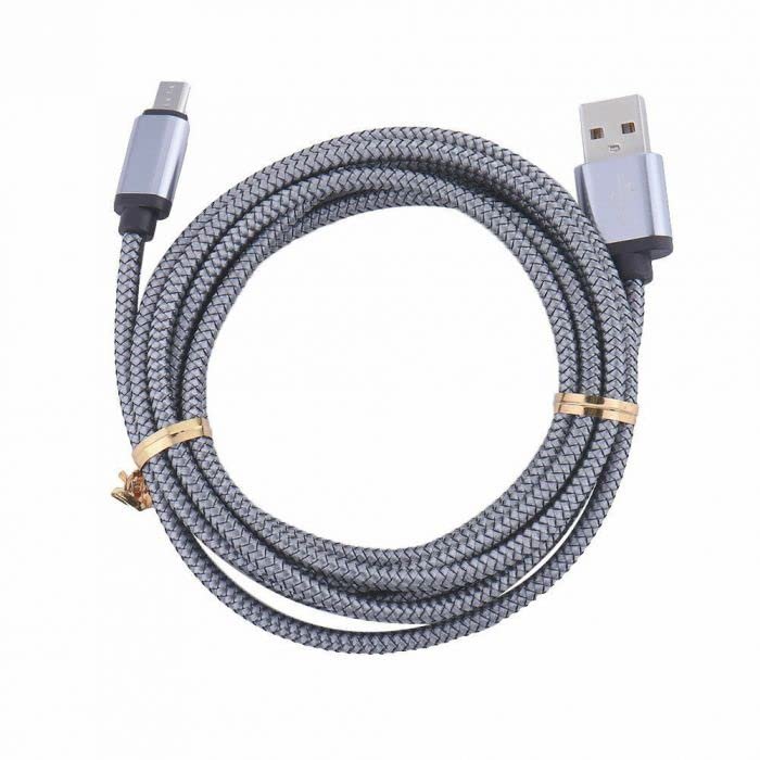 1M / 3FT Micro USB Fast Charger Data Sync Cable Silver