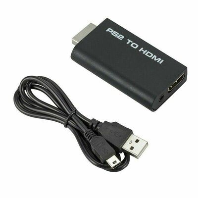 PS2 to HDMI Video Converter Adapter with 3.5mm Audio