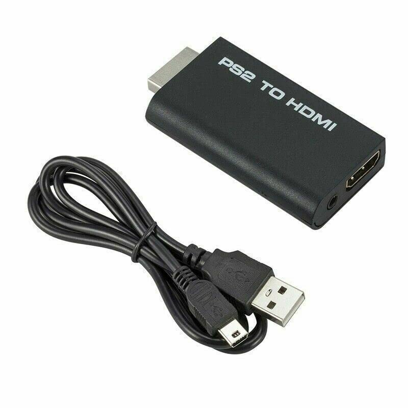 PS2 to HDMI Video Converter Adapter with 3.5mm Audio