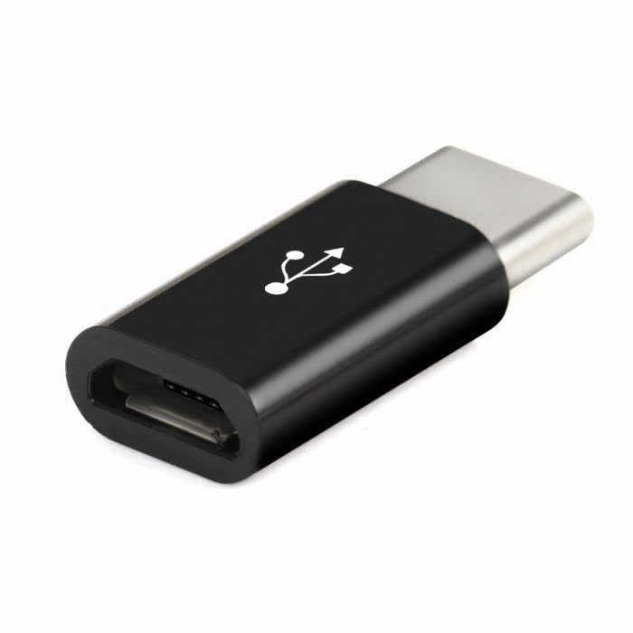 2 Pack USB 3.1 Type C Male to Micro USB Female Converter Adapter