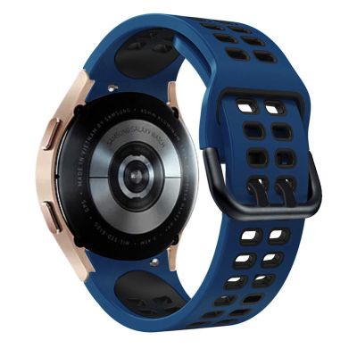 20mm Official Silicone Strap for Samsung Galaxy Watch4 Classic 46 42mm/44 40mm Smartwatch Ridge Sport Bracelet Watch Band Correa (Color : Color N, Size : Watch4 44mm)