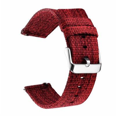 20mm Watch Band for Samsung Galaxy Watch4 Classic 46 42mm Smartwatch Nylon Sport Bracelet Watch 4 44 40mm Strap Watchband Correa (Color : Red, Size : Watch4 Classic 42mm)