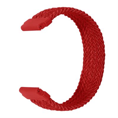 20mm 22mm Braided Solo Sport Strap for Huawei Watch GT 2 Pro Bracelet Watchband Band for Samsung Galaxy Watch 4 (Color : Red, Size : 22mm-S)