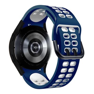 20mm Official Silicone Strap for Samsung Galaxy Watch4 Classic 46 42mm/44 40mm Smartwatch Ridge Sport Bracelet Watch Band Correa (Color : Color M, Size : Galaxy Watch4 40mm)