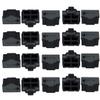 Sopepoyie 20 pcs RJ45 Anti Dust Cover Cap Protector Protects Ethernet Hub Port Cap Protector Switch Port Plugs Black Dust Cover view 1