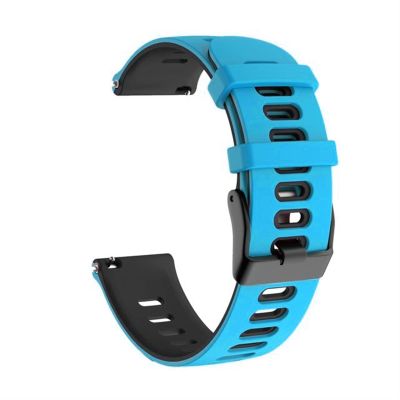 20 22mm Replacement Smartwatch Wrist Strap for Garmin VENU 2 Plus Silicone Smart Watchband Venu2 Forerunner 245 645 Bracelet (Color : Black Gray, Size : 20mm VENU2 Plus)