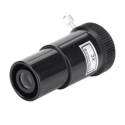 01 02 015 Magnification Lens, Eyepiece Lens 3XPlastic Double Effect 0.96in/24.5mm Comfortable for Stronomic Telescope