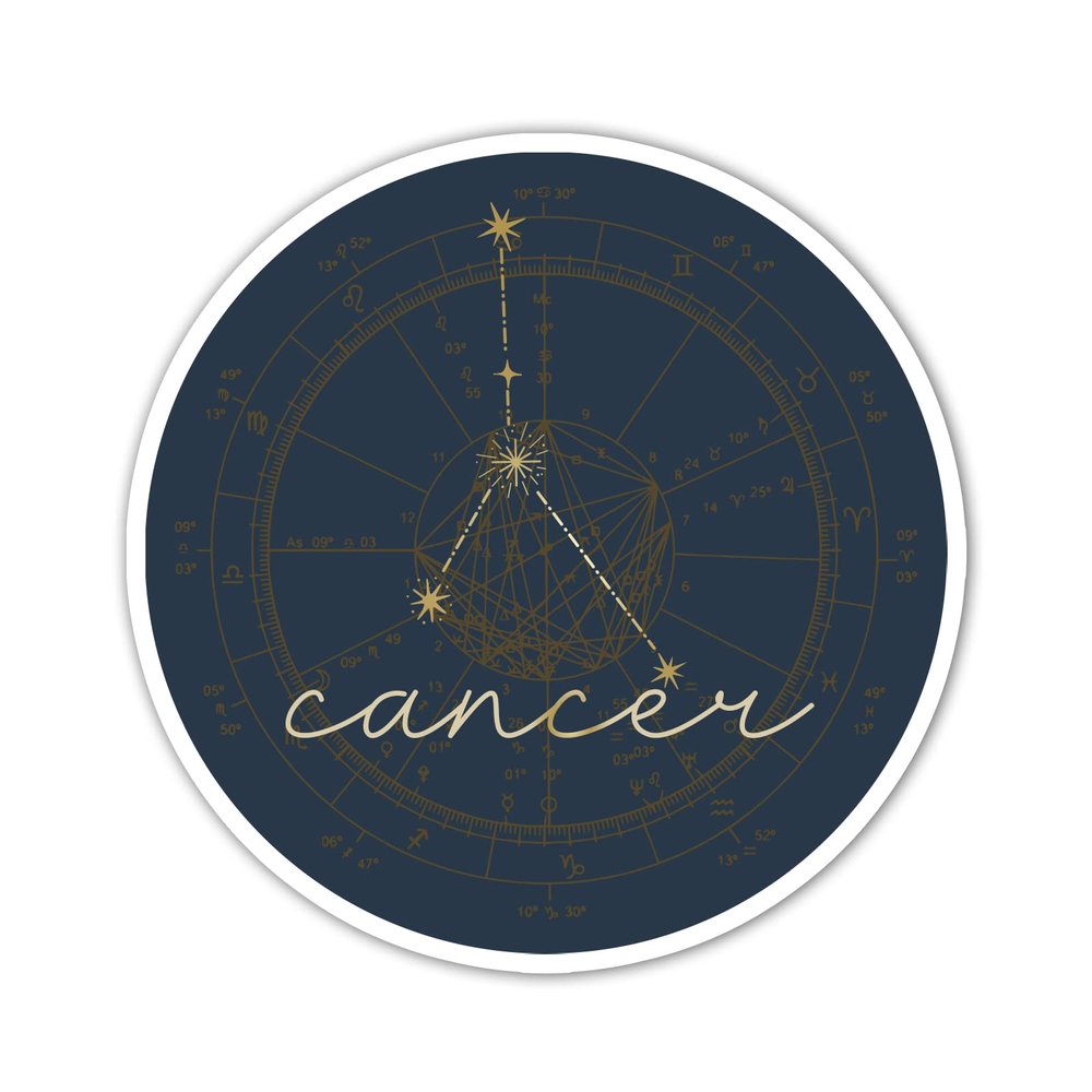 Cancer Constellation Vinyl Sticker Auto Car Truck Wall Laptop | Sticker | 4" Wide