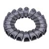 100 Pack RJ45 Cat5e Cat6 Ethernet Network Cable Boot Cover, Strain Relief Connector Protection, PVC Soft Plastic (Grey) view 1