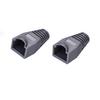 100 Pack RJ45 Cat5e Cat6 Ethernet Network Cable Boot Cover, Strain Relief Connector Protection, PVC Soft Plastic (Grey) view 4