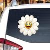 Daisy Flower Smile Happy Face Vinyl Decal Sticker for Car Boat Laptop Reflective Glossy Choose Size (8'' x 8" (20.3cm x 20.3cm), Reflective) view 1