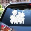 Daisy Flowers Daisies Floral Vinyl Decal Sticker White for Car Boat Laptop Reflective Glossy Choose Size (4'' x 3.8" (10.2cm x 9.6cm), Glossy) view 1