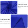 Wedding Arch Draping Fabric Blue 20FT 2 Panels Chiffon Fabric Drapery Royal Blue Sheer Backdrop Curtains Wedding Arches for Ceremony Sheer Fabric for Ceiling Drapes Bridal Archway Wedding Arch Drape view 4