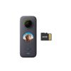 Insta360 ONE X2 360 Degree Waterproof Action Camera, 5.7K 360, Stabilization, Touch Screen, AI Editing, Live Streaming, Webcam, Voice Control (MicroSD Card Kit) view 1