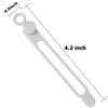 Nearockle 16Pcs Silicone Cable Straps Wire Organizer for Bundling Earphone, Phone Charger, Computer Cords, Reusable Cable Ties Cord Organizer in Home,Office,Kitchen,School(White) view 2
