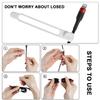 Nearockle 16Pcs Silicone Cable Straps Wire Organizer for Bundling Earphone, Phone Charger, Computer Cords, Reusable Cable Ties Cord Organizer in Home,Office,Kitchen,School(White) view 3