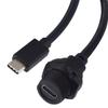 Leehitech Type C Waterproof IP67 Cable Type C Connector Male Plug with 3.2ft Cable Type C Male to Type C Female Car Mount Extension Cable USB Mount Cable for Vehicle, Marine, Bike, Motocycle & Etc view 3