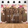 MEHOFOND We Still Do Backdrop for Wedding Anniversary Party Decorations Engagement Bachelorette Party Rustic Wood Photography Background Vow Renewal Decorations Supplies Banner 7x5ft view 1