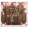 MEHOFOND We Still Do Backdrop for Wedding Anniversary Party Decorations Engagement Bachelorette Party Rustic Wood Photography Background Vow Renewal Decorations Supplies Banner 7x5ft view 4