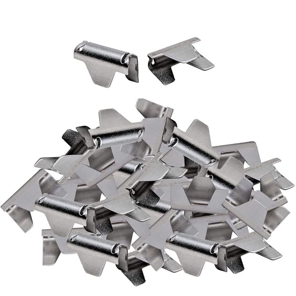 Huyfoig 60 Pack Sofa Spring Repair Kit, Upholstery Stay Wire Clips for Sofa,and Chair Spring Repair,Couch,Connectors to Attach Springing Wire to Springs